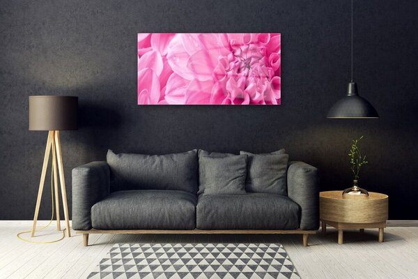 Quadro vetro Fiori Pianta naturale 100x50 cm 2 appendini