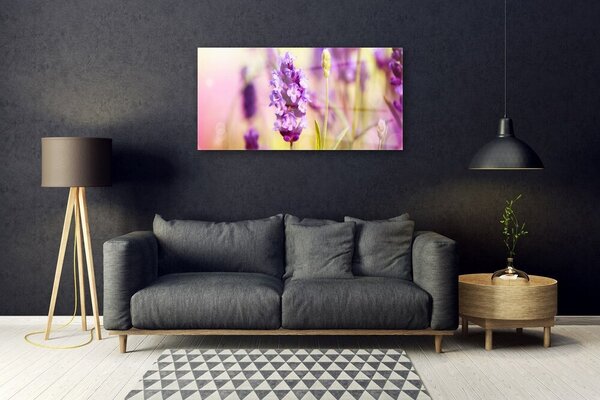 Quadro su vetro Fiori Pianta naturale 100x50 cm 2 appendini