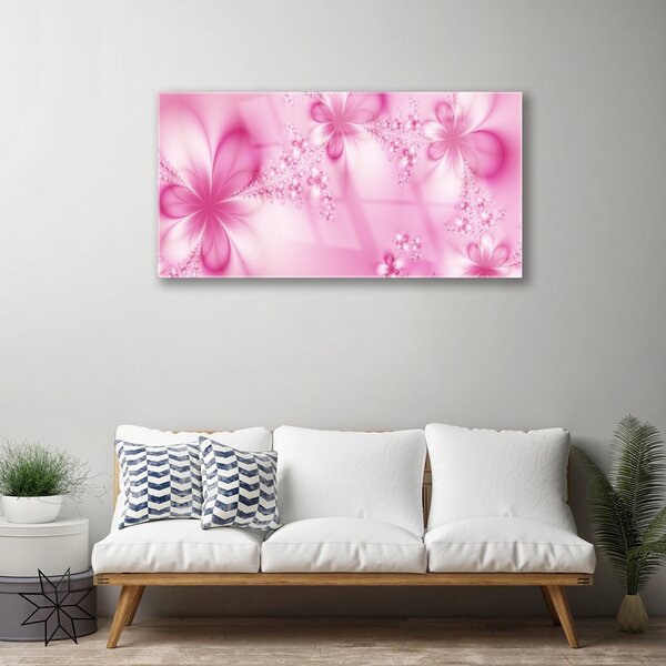 Quadro in vetro Grafica astratta 100x50 cm 2 appendini