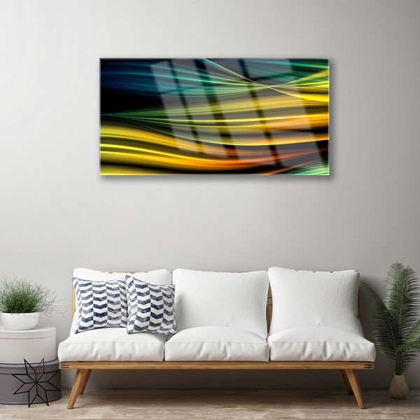 Quadro in vetro Grafica astratta 100x50 cm 2 appendini