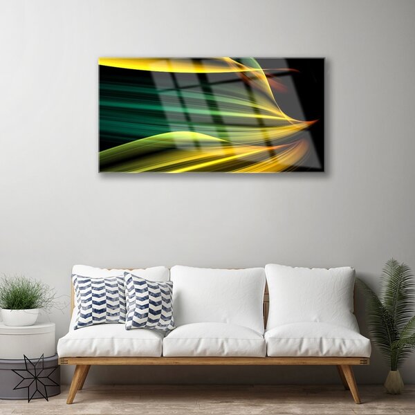 Quadro in vetro Grafica astratta 100x50 cm 2 appendini