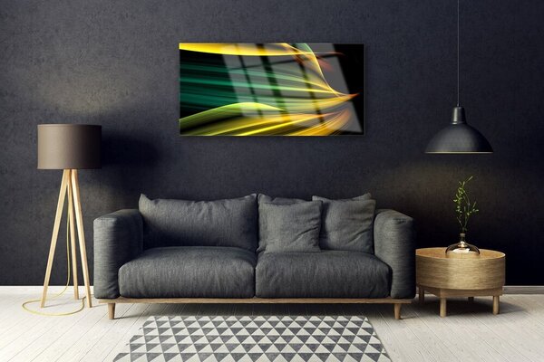 Quadro in vetro Grafica astratta 100x50 cm 2 appendini