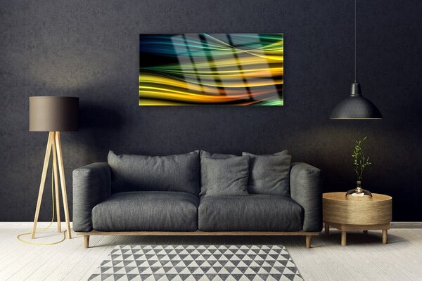 Quadro in vetro Grafica astratta 100x50 cm 2 appendini