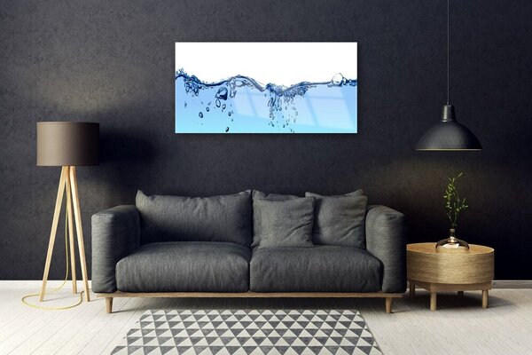 Quadro in vetro Arte dell'acqua 100x50 cm 2 appendini