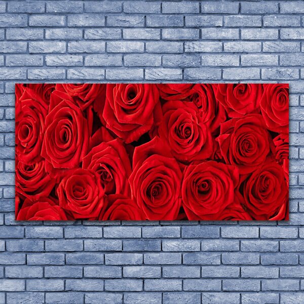 Quadro su tela Rose, fiori, piante 100x50 cm