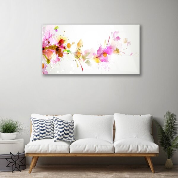 Quadro vetro Grafica astratta 100x50 cm 2 appendini