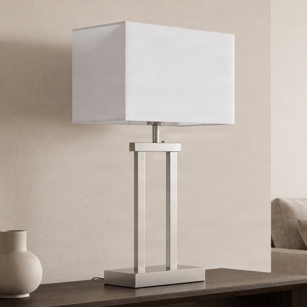 Lampade da tavolo Lindby, Sigurd, dimmerabile, Metallizzato, Soggiorno, Tessuto / Tessile, Moderno