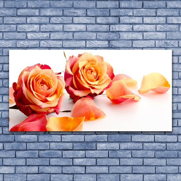 Quadro su tela Rose, fiori, piante 100x50 cm