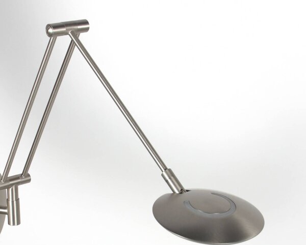 Steinhauer Applique da parete Zenith, dimmerabile, Alluminio / Grigio / Zincato, Soggiorno / Sala da pranzo, Metallo, Moderno, Applique