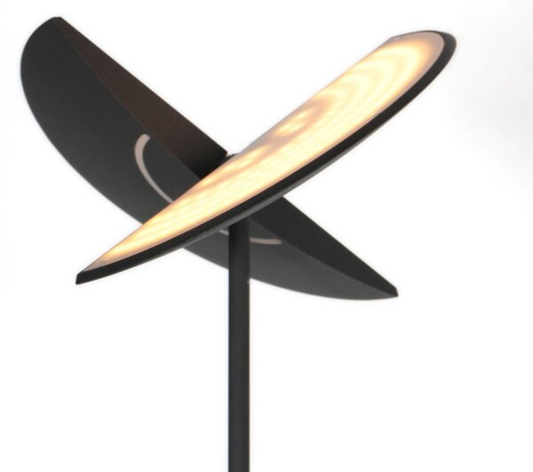 Steinhauer Lampada da terra con luce lettura Zenith, dimmerabile, Nero, Soggiorno / Sala da pranzo, Metallo, Moderno, Lampada da terra