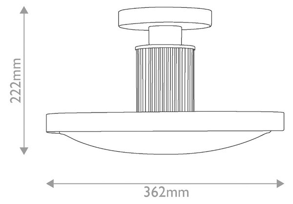 HINKLEY Plafoniera soffitto Kieran, dimmerabile, Nero, Soggiorno / Sala da pranzo, Metallo, Vintage, Plafoniera