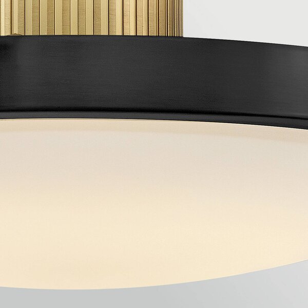 HINKLEY Plafoniera soffitto Kieran, dimmerabile, Nero, Soggiorno / Sala da pranzo, Metallo, Vintage, Plafoniera