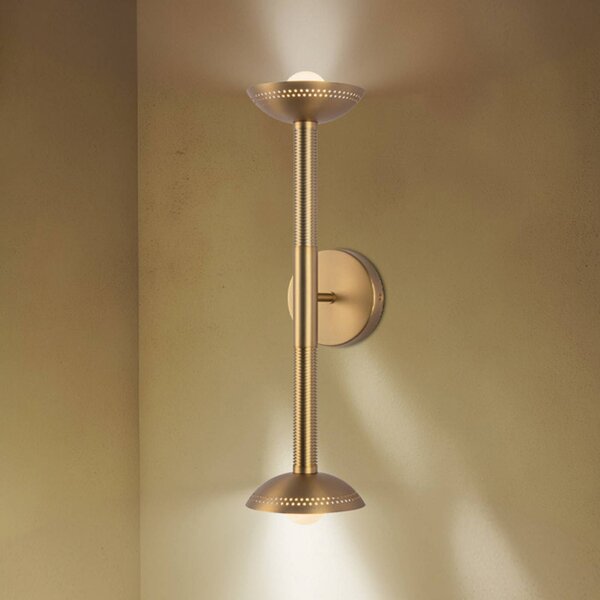 Elstead Applique da parete Arden, dimmerabile, Ottone / Oro, Soggiorno / Sala da pranzo, Alluminio, Moderno, Applique