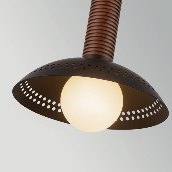 Elstead Lampada a sospensione Arden, dimmerabile, Nero, Soggiorno / Sala da pranzo, Alluminio, Moderno, Lampada a sospensione