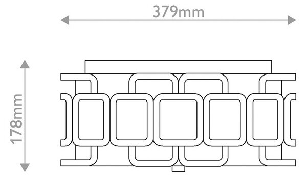 HINKLEY Plafoniera soffitto Sabina, dimmerabile, Nero, Soggiorno / Sala da pranzo, Metallo, Moderno, Plafoniera