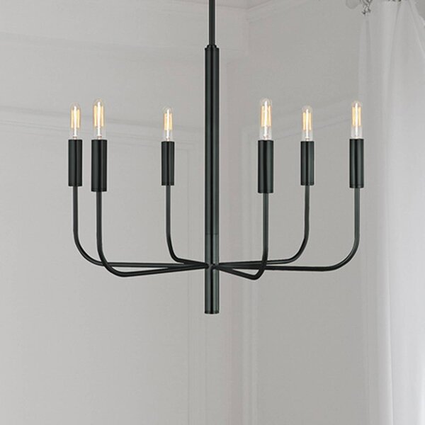 FEISS Lampadario a soffitto Brianna, dimmerabile, Nero, Soggiorno / Sala da pranzo, Metallo, Lampadario