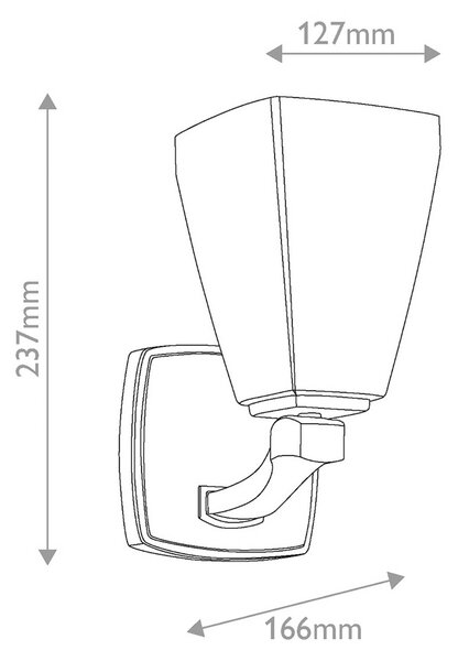 KICHLER Applique da parete Marant, Cromo / Argento, Bagno, Metallo, Moderno, Applique