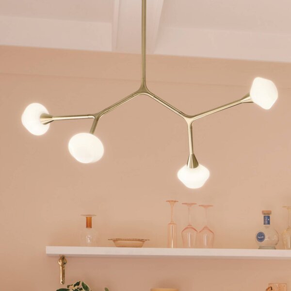 KICHLER Lampada a sospensione Cassius, Bronzo / Ottone antico, Soggiorno / Sala da pranzo, Metallo, Moderno, Lampada a sospensione