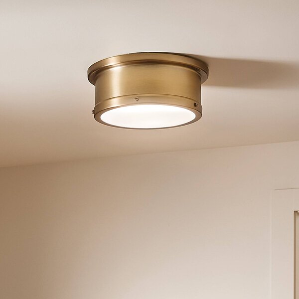 KICHLER Plafoniera soffitto Serca, dimmerabile, Ottone / Oro, Soggiorno / Sala da pranzo, Metallo, Plafoniera