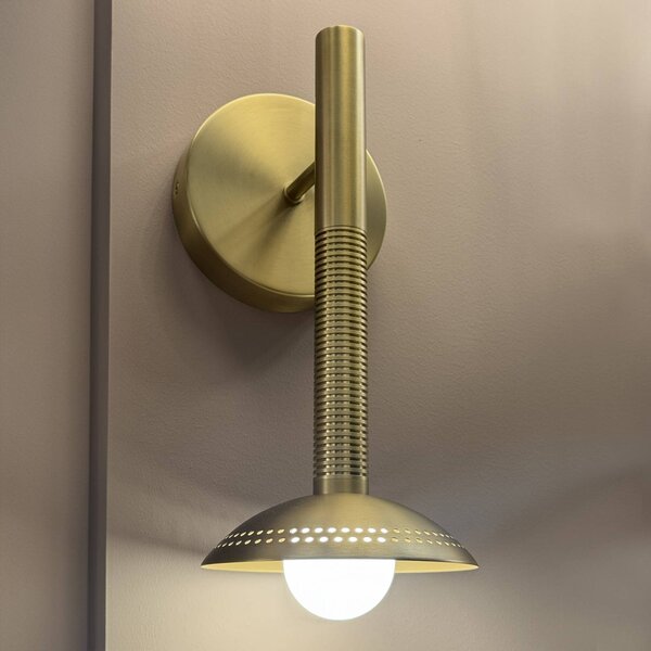 Elstead Applique da parete Arden, dimmerabile, Ottone / Oro, Soggiorno / Sala da pranzo, Alluminio, Moderno, Applique