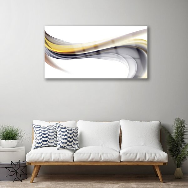 Quadro in vetro Grafica astratta 100x50 cm 2 appendini