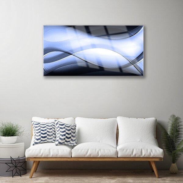 Quadro di vetro Grafica astratta 100x50 cm 2 appendini