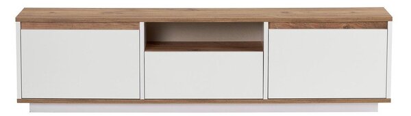 Mobile TV bianco/di colore naturale con effetto pino 160x42x30 cm Sentinel – Kalune Design