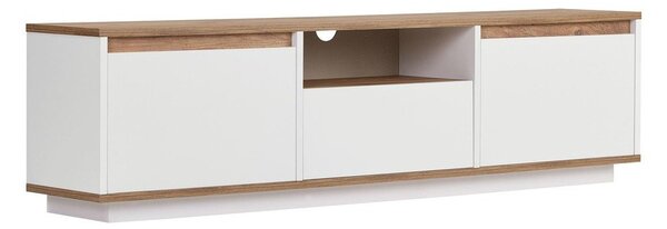 Mobile TV bianco/di colore naturale con effetto pino 160x42x30 cm Sentinel – Kalune Design