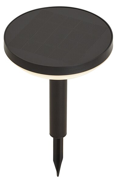 Set di 3 faretti a picchetto neri con LED solare IP44 - Solar