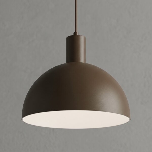 Lampadario a sospensione con cavo HANDA 1xE27/15W/230V marrone