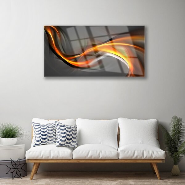 Quadro in vetro Grafica astratta 100x50 cm 2 appendini