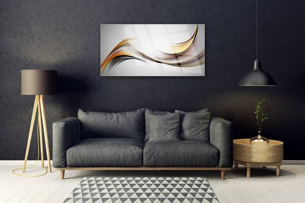 Quadro vetro Grafica astratta 100x50 cm 2 appendini