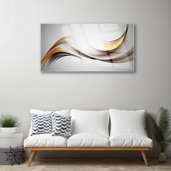 Quadro vetro Grafica astratta 100x50 cm 2 appendini