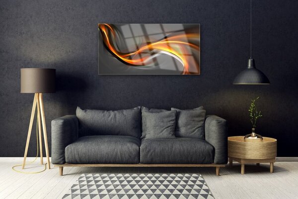 Quadro in vetro Grafica astratta 100x50 cm 2 appendini