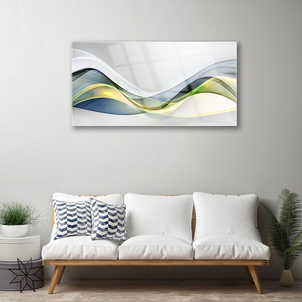 Quadro vetro Grafica astratta 100x50 cm 2 appendini