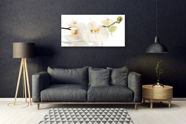 Quadro in vetro Fiori Pianta naturale 100x50 cm 2 appendini