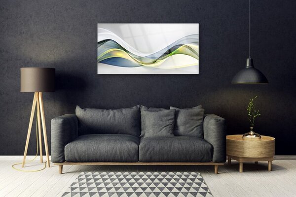 Quadro vetro Grafica astratta 100x50 cm 2 appendini