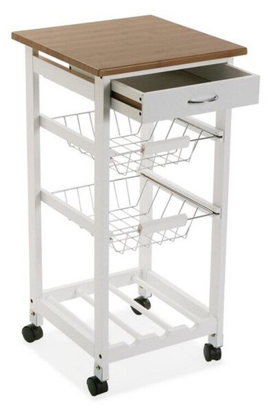 CARRELLO CUCINA CM.37X76 BIANCO