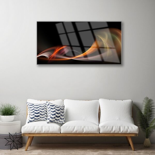 Quadro in vetro Grafica astratta 100x50 cm 2 appendini