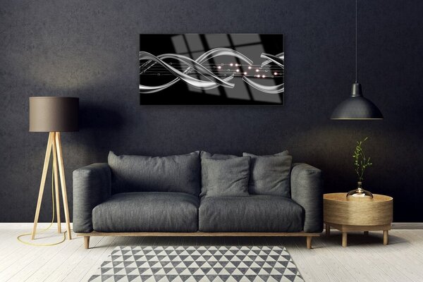 Quadro di vetro Grafica astratta 100x50 cm 2 appendini