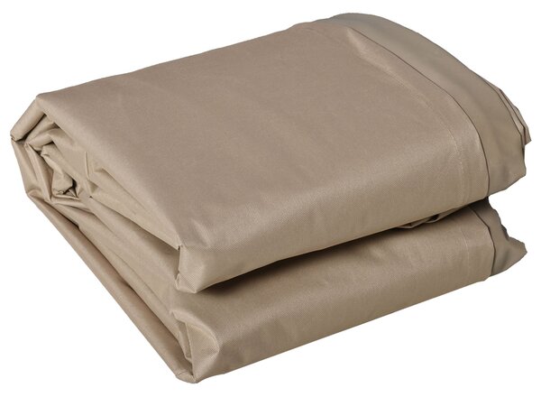 Outsunny Copertura per mobili da giardino resistente all'inverno, impermeabile, telo in Oxford 275 x 205 x 90 cm Beige | Aosom Italy
