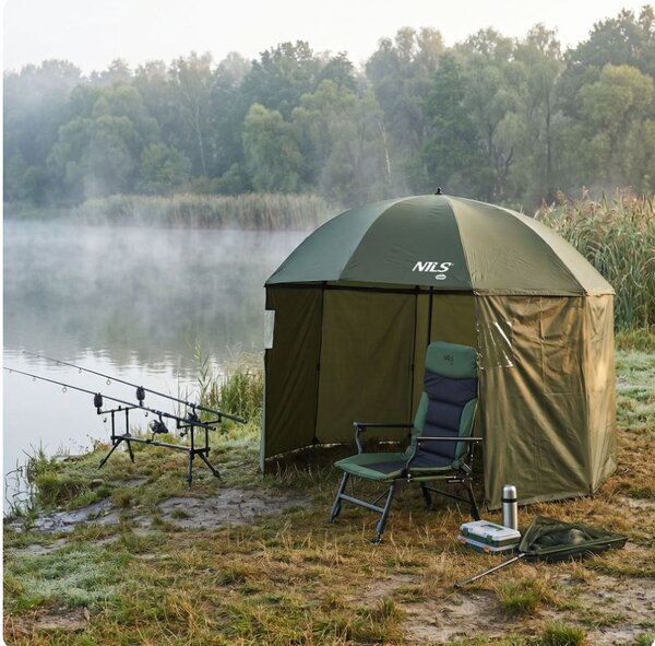 Gazebo da campeggio pesca per protezione da sole e vento