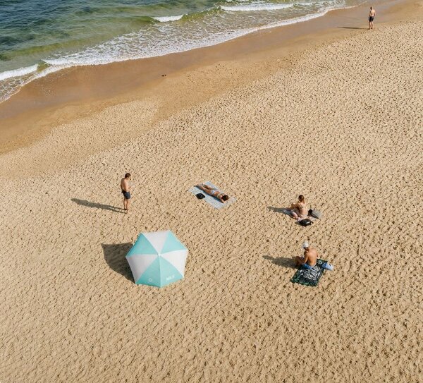 Ombrellone da spiaggia con kit di fissaggio incluso