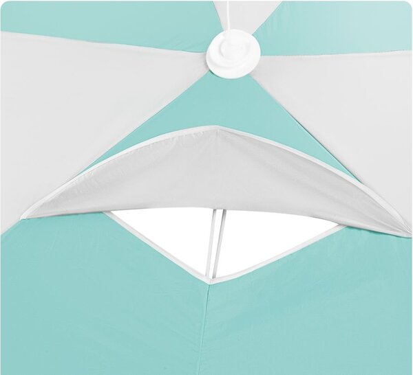 Ombrellone da spiaggia con kit di fissaggio incluso
