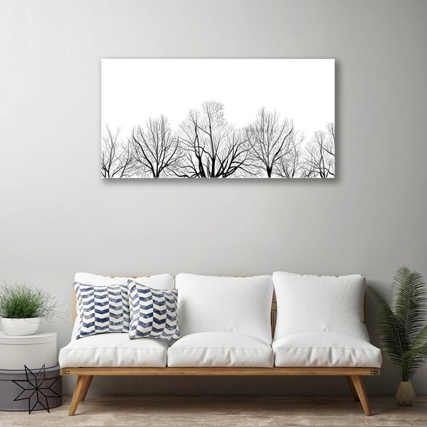 Quadro in vetro Alberi Natura Pianta 100x50 cm 2 appendini