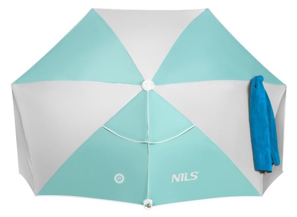 Ombrellone da spiaggia con kit di fissaggio incluso