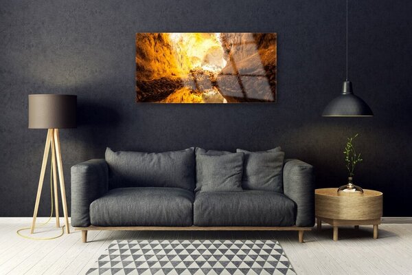 Quadro vetro Grafica astratta 100x50 cm 2 appendini