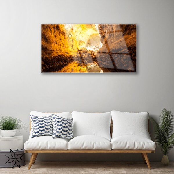 Quadro vetro Grafica astratta 100x50 cm 2 appendini
