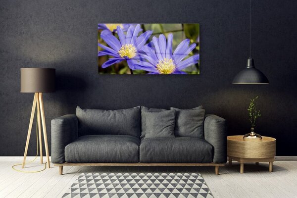 Quadro su vetro Fiori Pianta naturale 100x50 cm 2 appendini