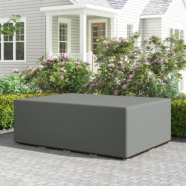 Outsunny Copertura per mobili da giardino, copertura per salotto da esterno impermeabile, antivento e anti-UV, 275 x 205 x 90 cm, grigio | Aosom Italy